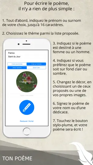 Capture d'écran de Ton Poème sur iPhone 2