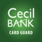 Cecil Bank Card Guard protects your debit cards by sending transaction alerts and enabling you to define when, where