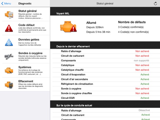 Screenshot #4 pour EOBD Facile: OBD 2 Car Scanner