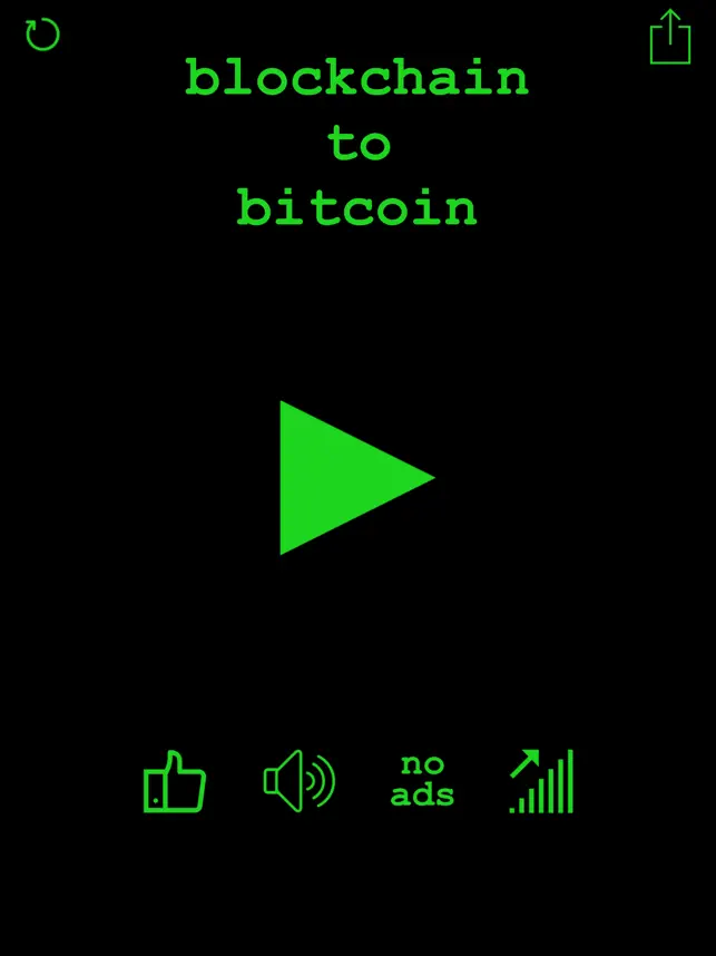 Blockchain to Bitcoin, game for IOS