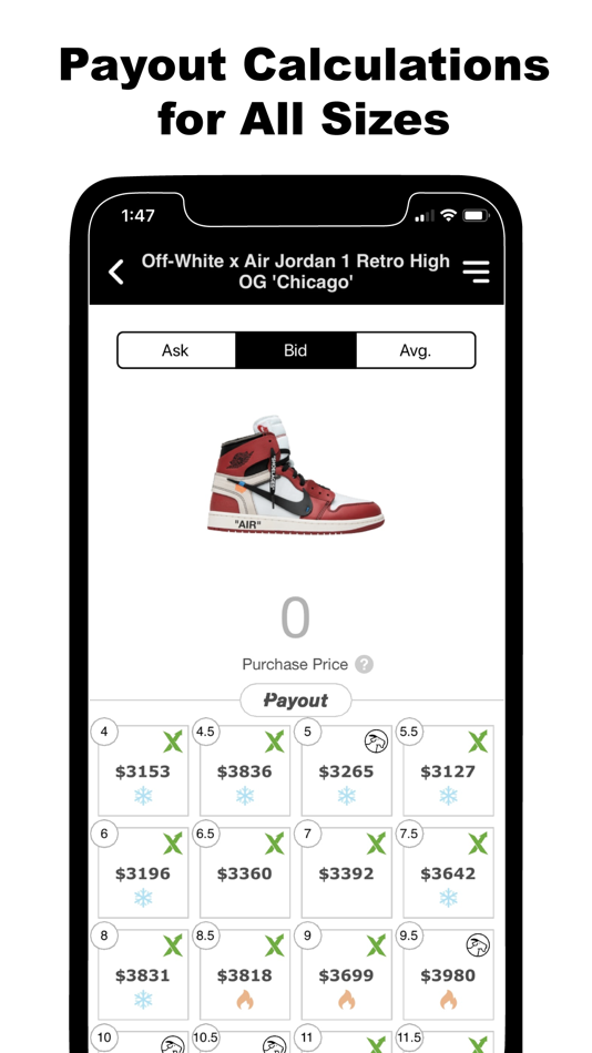 #2. Payout - Sneaker Resell Tool (iOS) 由: Svetozar Valtchev