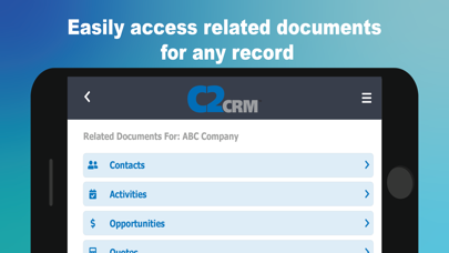 How to cancel & delete C2CRM from iphone & ipad 2