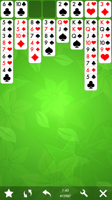 FreeCell Solitaire Card Game. Screenshot