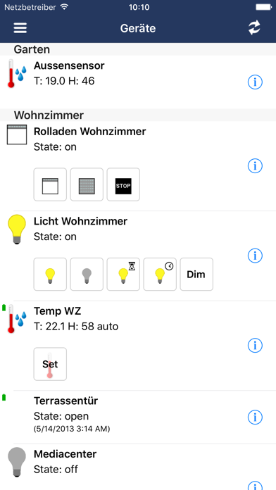 Screenshot #1 pour FHEM-Remote