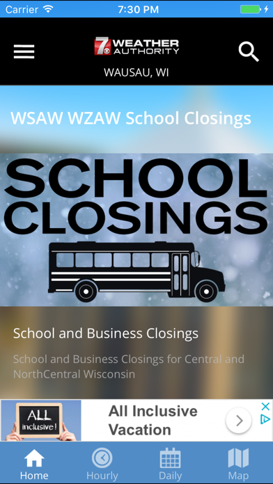 WSAW WZAW First Alert Weather Screenshot