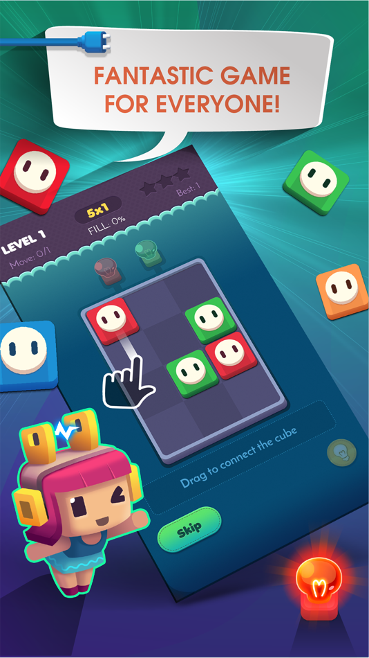 #3. Connect Puzzle: Color Lights (iOS) 来自: Onetap Co.,Ltd