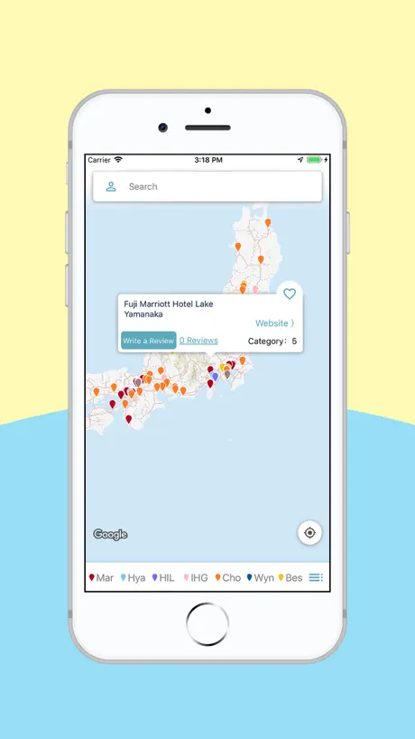 Travelalot Hotel Map