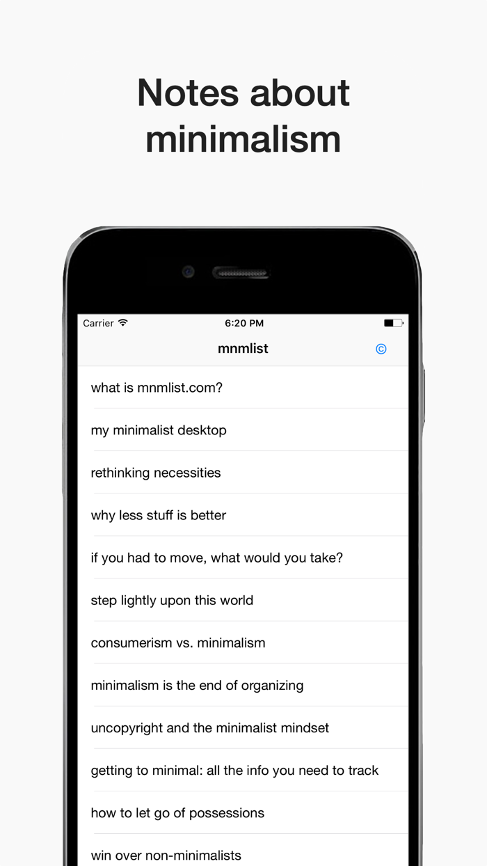 Minimalist less is the answer