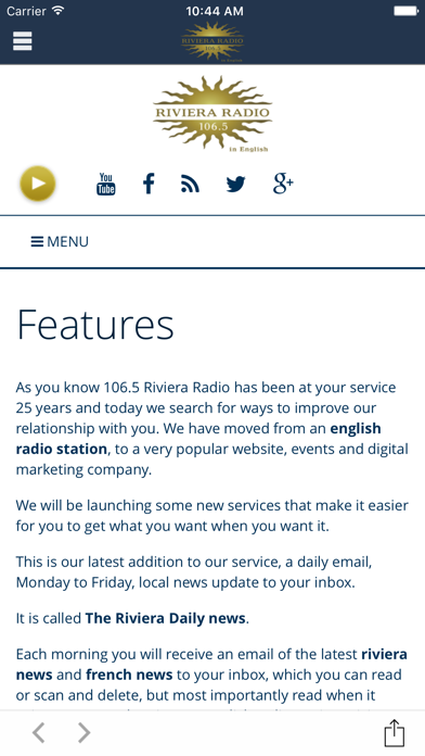 Screenshot #2 pour Riviera Radio News