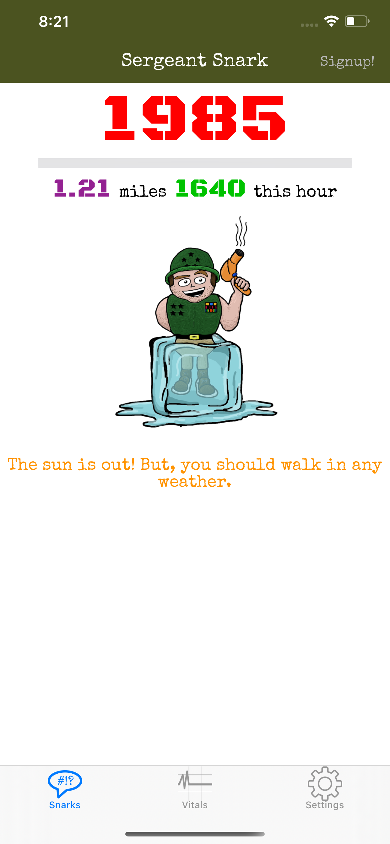 SergeantSnark Step Counter Fun screenshot 4