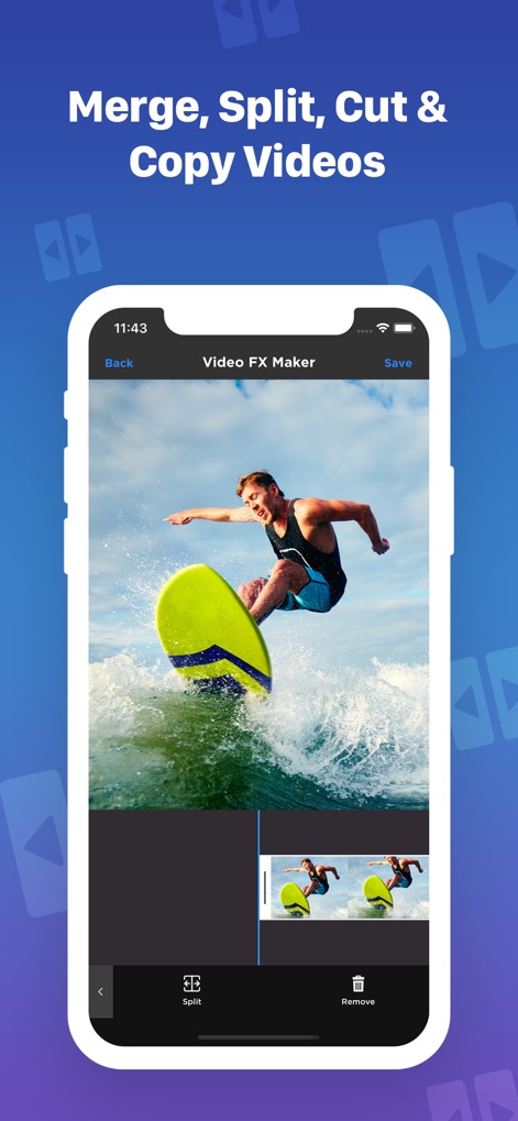 Video FX: Movie Clip Editor - Learn how this tool empowers users with fundamental video editing functions, allowing for precise clip splitting and easy management directly on the timeline.
