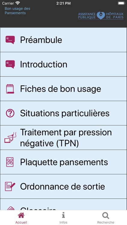 Reco Pansements AP-HP