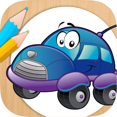 Magic Cars Coloring Book Game