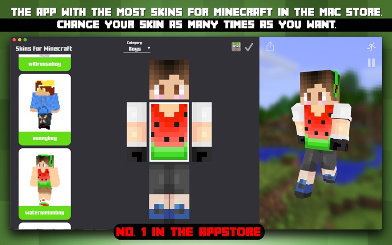 Screenshot #2 pour Skins pour Minecraft