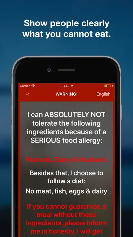 Allert - for food allergies screenshot 6 of 8