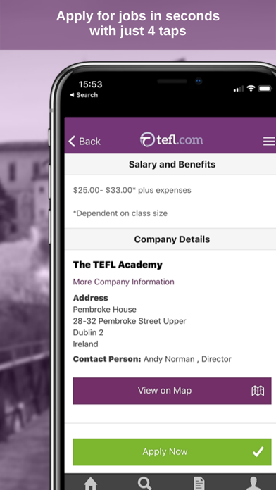 Job Search TEFL.com Screenshot