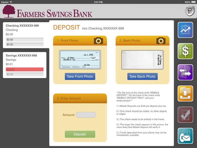 Farmers Savings Bank for iPad