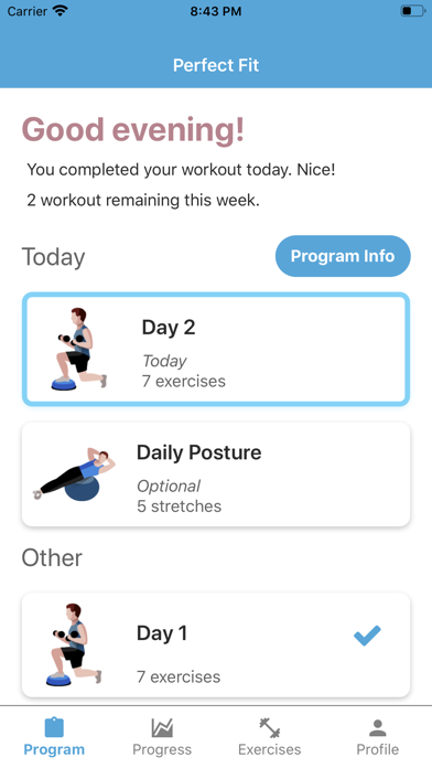 PerfectFit — Home Workouts Screenshot