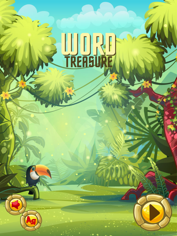 Word Treasure Puzzle iPad screenshot 1 - Games app