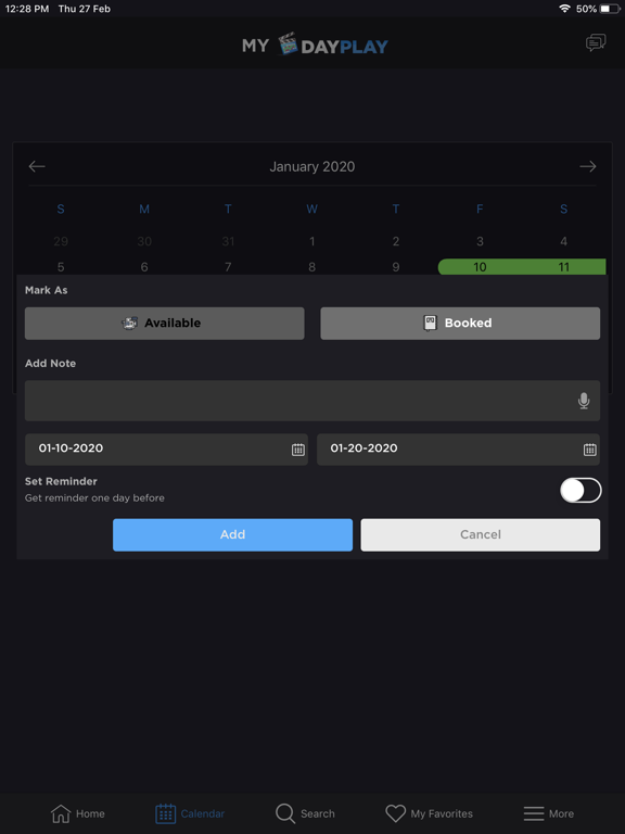 DayPlay iPad screenshot 4 - Business app