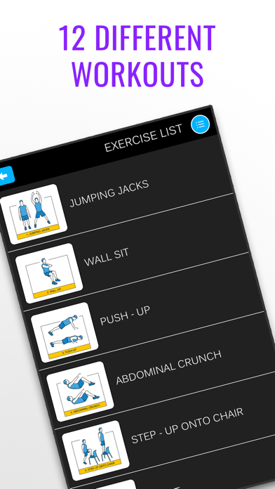 Screenshot #2 pour Quick Daily Workout Planner