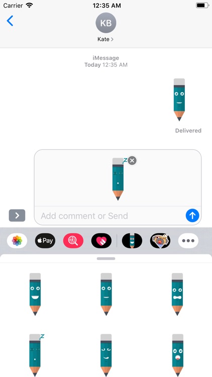 Pencil Felling Sticker