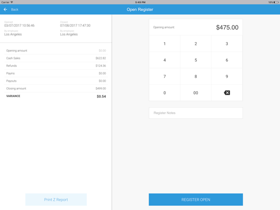 eHopper POS iPad screenshot 3 - Business app