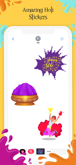 Holi Stickers - Dhuleti Emojis(圖6)-速報App