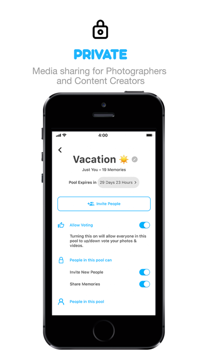Pool - Private photo sharing Screenshot