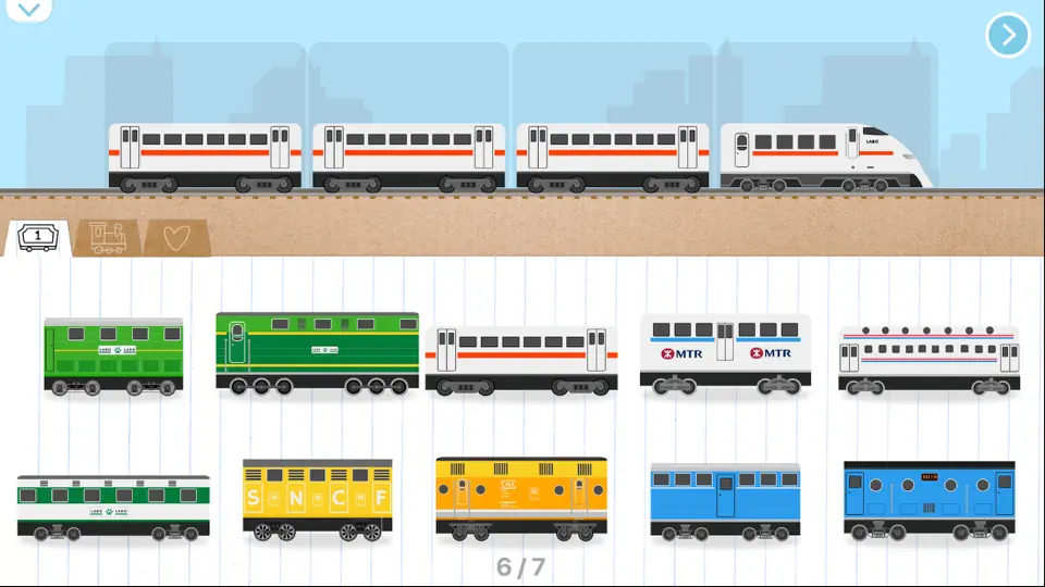 Capture d'écran de Labo Brick Train:jeu D'enfant sur iPhone 6