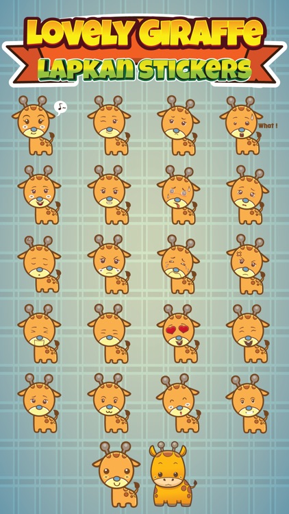 Sticker Me Lovely Giraffe