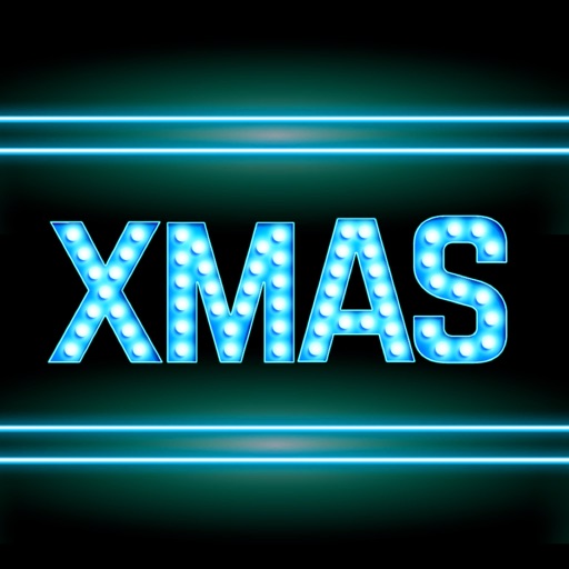 Merry Xmas Neon Stickers icon