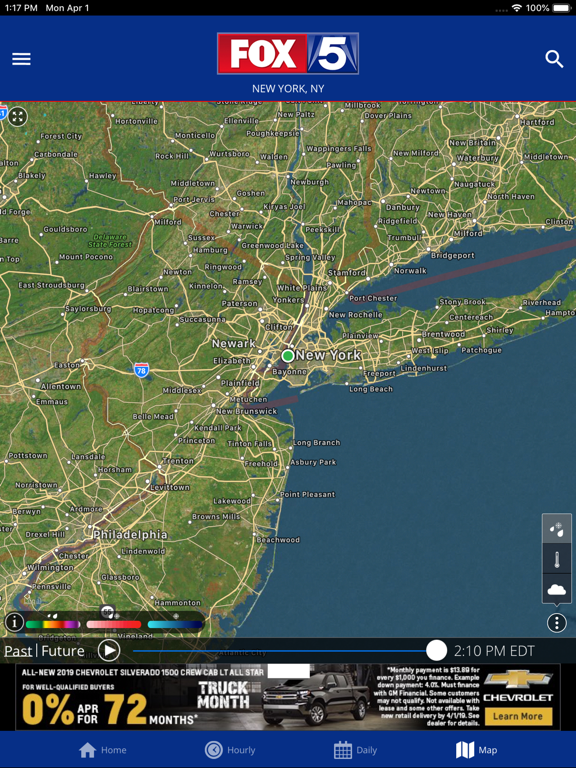 FOX 5 New York: Weather iPad screenshot 5 - Weather app