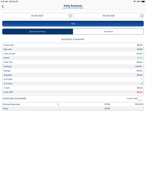 JMSCPOS iPad screenshot 4 - Business app