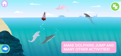 MarcoPolo Ocean - This tool allows children to engage with marine mammals, such as making dolphins jump, and interact with various ocean elements like buoys.