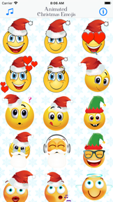 Animated Christmas Emojis screenshot
