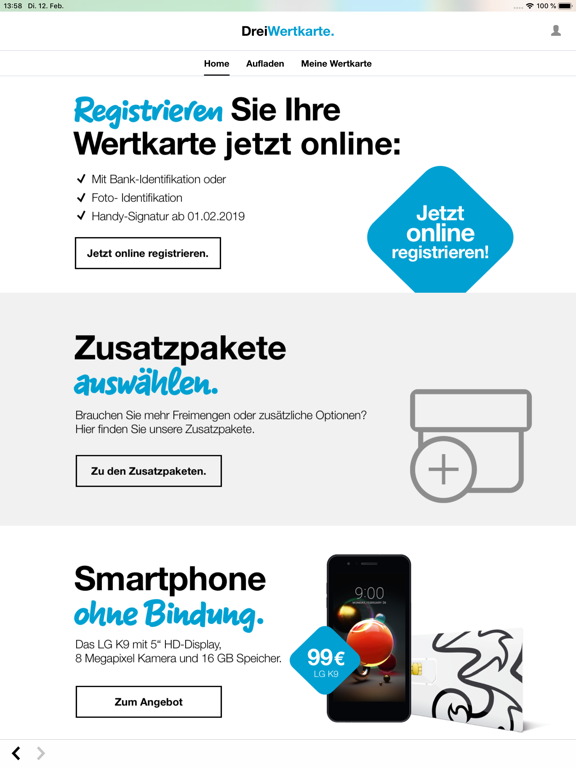 Screenshot #5 pour Drei Wertkarte