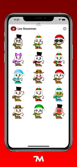 Game screenshot Lex Snowman Stickers apk