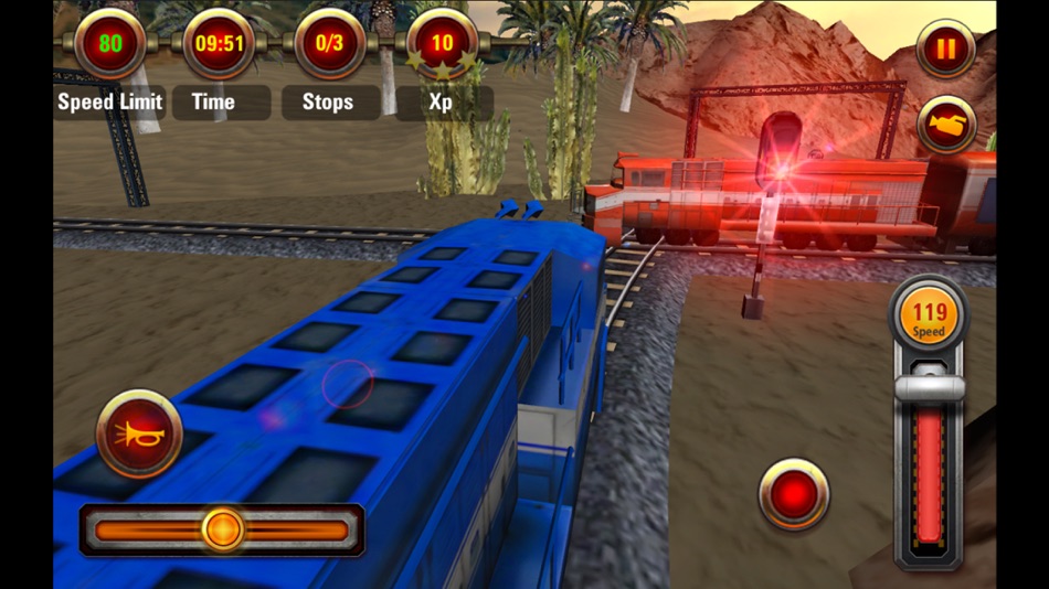 #4. Train racing 3D 2 player (iOS) Bởi: BigCode Games Pvt Ltd