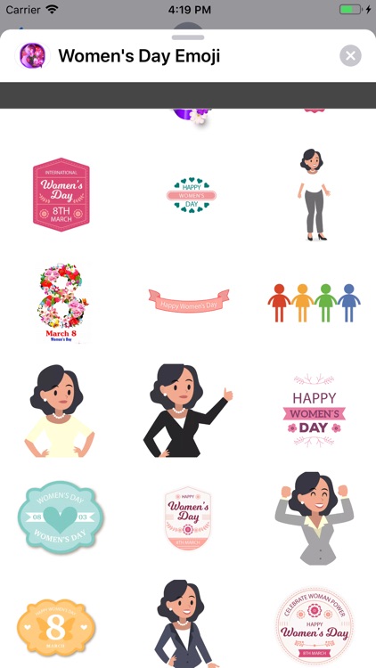 Women's Day Emoji Stickers screenshot-3