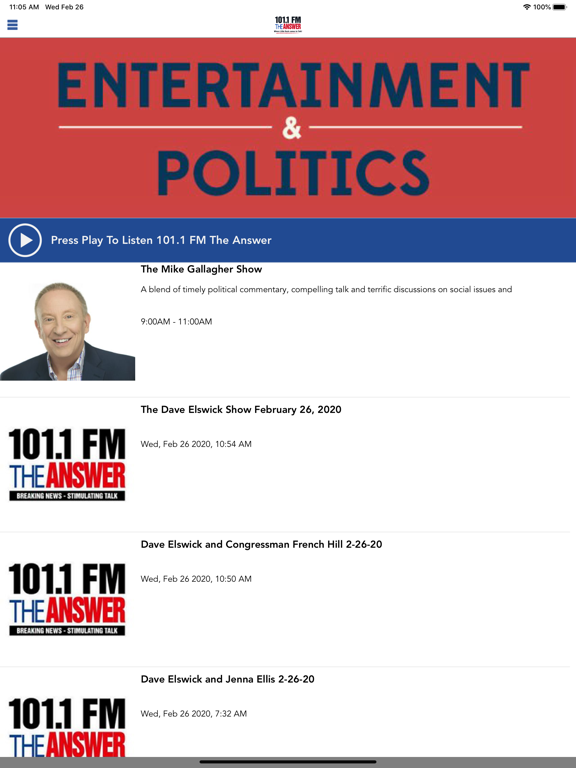 Screenshot #4 pour 101.1 FM The Answer