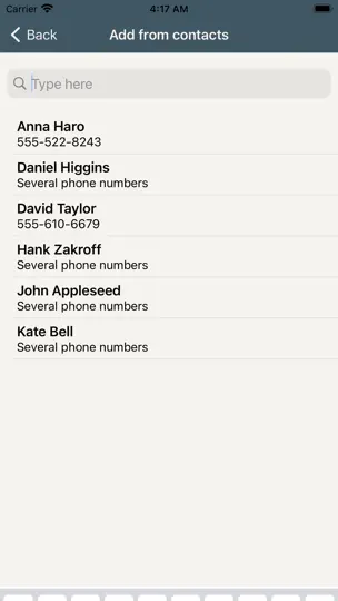 Screenshot von My People: Stay In Touch auf dem iPhone 3