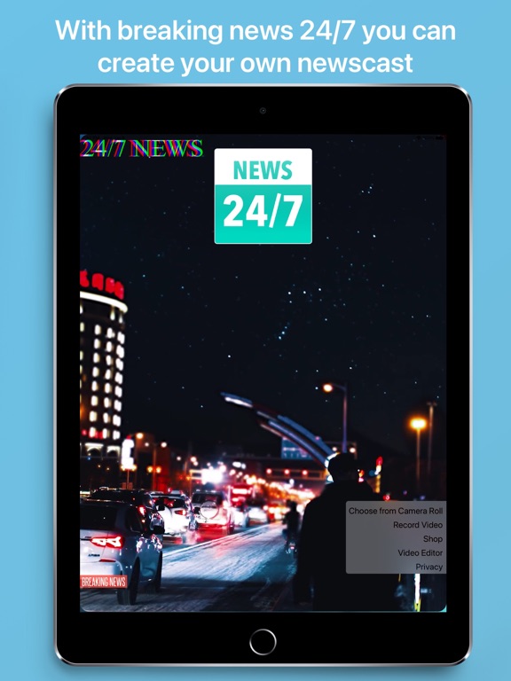 24/7 - Breaking news iPad screenshot 1 - Social Networking app