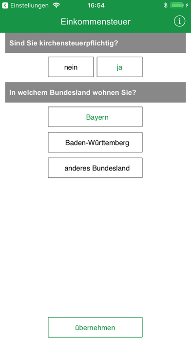 Einkommensteuer 2010-2021 Screenshot