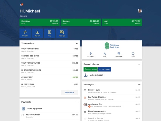 ohcuGO iPad screenshot 1 - Finance app