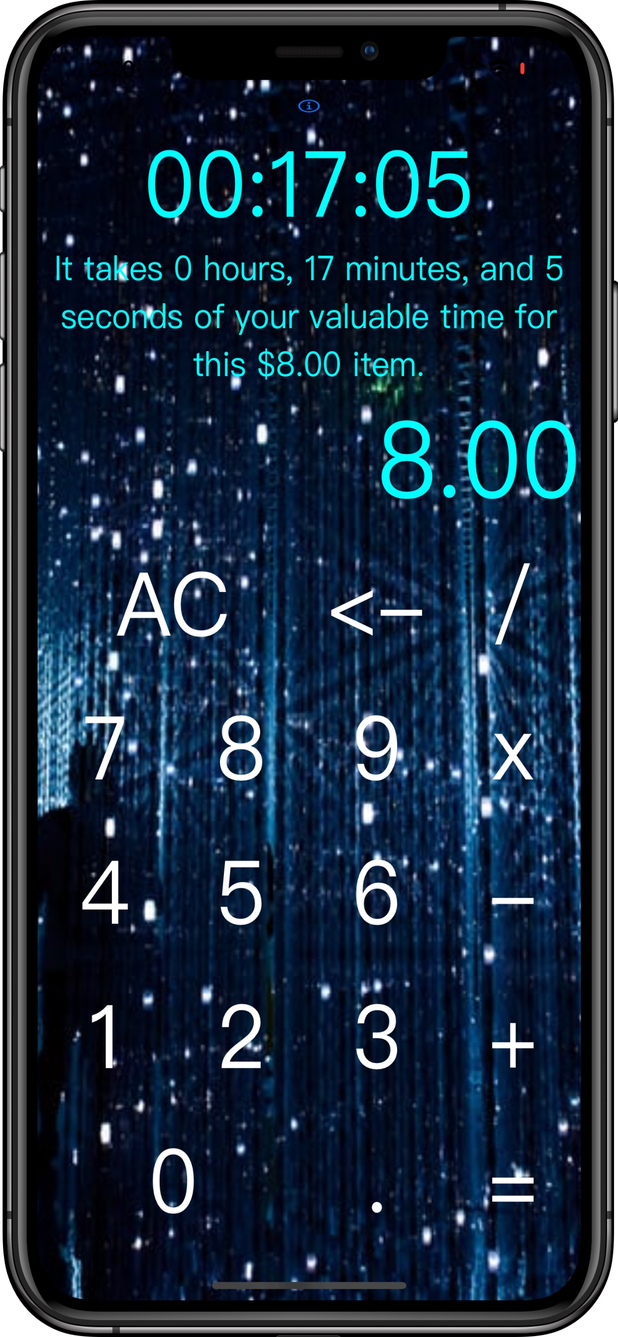 The Actual Cost: Money to Time screenshot 2