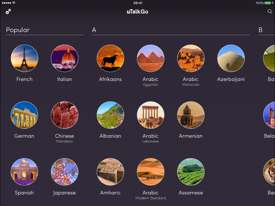 Go Talk - Learn languages iPad screenshot 1 - Education app