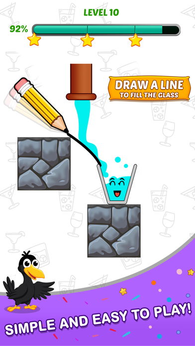 Happy Crow - Happy Glass Game Screenshot