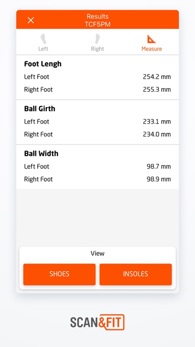 Scan&Fit Screenshot