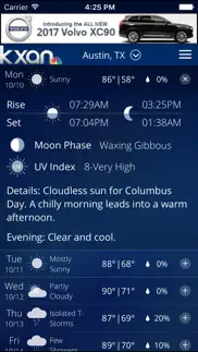 kxan weather iphone screenshot 3